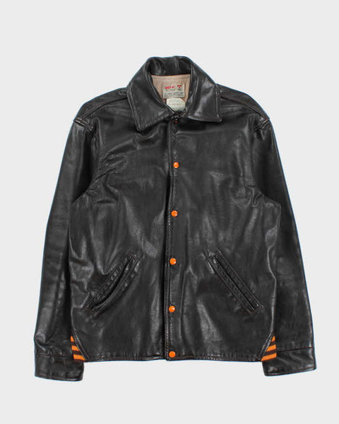 ジャケット・アウター 60s VINTAGE BASEBALL JACKET BLACK L XL 60s VINTAGE BASEBALL JACKET BLACK L XL