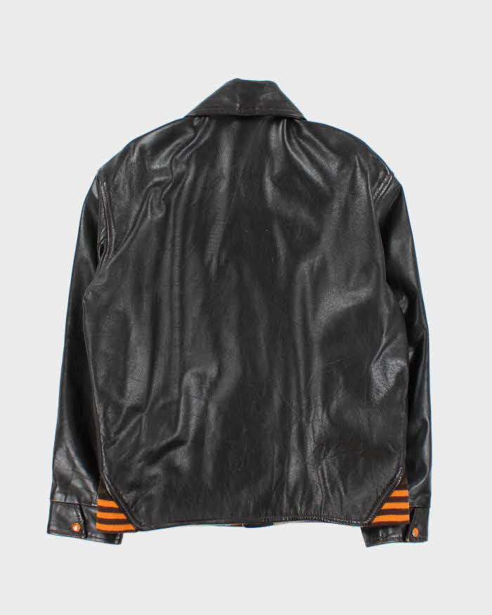 Vintage 1960s Harv-al Sportwear Ponyhide Leather Baseball Jacket - XL