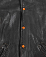 Vintage 1960s Harv-al Sportwear Ponyhide Leather Baseball Jacket - XL