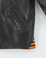 Vintage 1960s Harv-al Sportwear Ponyhide Leather Baseball Jacket - XL