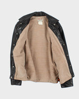 Vintage 1960s Harv-al Sportwear Ponyhide Leather Baseball Jacket - XL