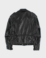 Vintage 1960s Horsehide Leather Classic US Biker Jacket - M