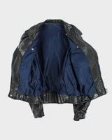 Vintage 1960s Horsehide Leather Classic US Biker Jacket - M