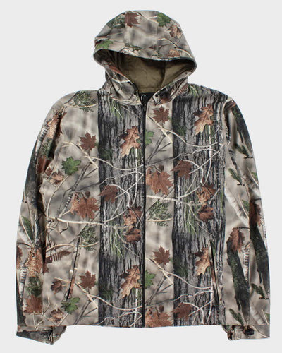 Vintage Ducks Unlimited Camouflage Hooded Oversized Jacket - L