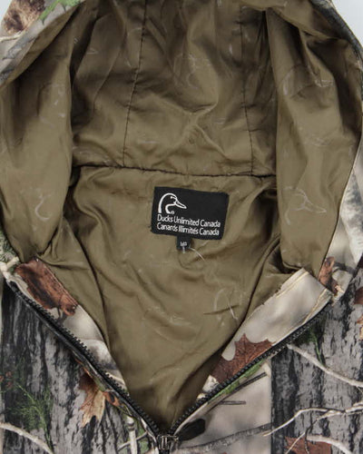 Vintage Ducks Unlimited Camouflage Hooded Oversized Jacket - L