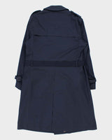 Vintage 1990s London Fog Navy Weatherproof Trench Coat - XL