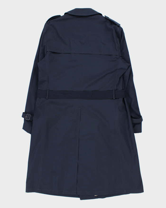 Vintage 1990s London Fog Navy Weatherproof Trench Coat - XL