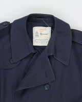 Vintage 1990s London Fog Navy Weatherproof Trench Coat - XL