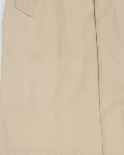 Vintage 1980s London Fog Beige Wool Insulated Oversized Weatherproof Mac - M