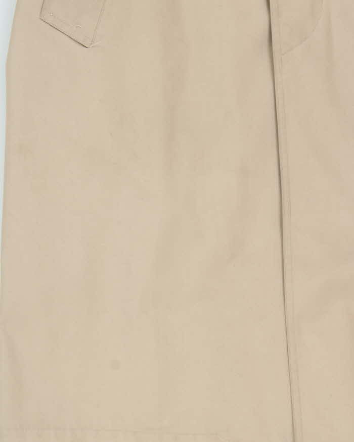 Vintage 1980s London Fog Beige Wool Insulated Oversized Weatherproof Mac - M