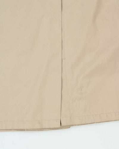 Vintage 1980s London Fog Beige Wool Insulated Oversized Weatherproof Mac - M