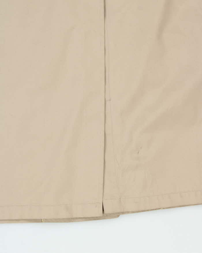 Vintage 1980s London Fog Beige Wool Insulated Oversized Weatherproof Mac - M