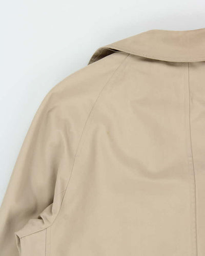 Vintage 1980s London Fog Beige Wool Insulated Oversized Weatherproof Mac - M