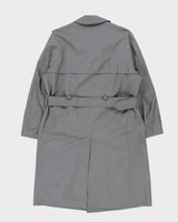 Vintage 1980s London Fog Grey Oversized Weatherproof Trench Coat - L
