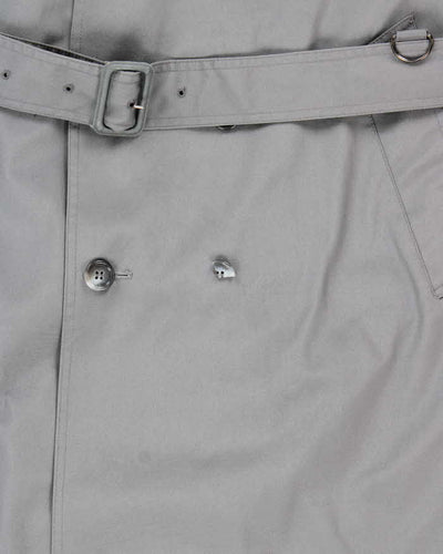 Vintage 1980s London Fog Grey Oversized Weatherproof Trench Coat - L