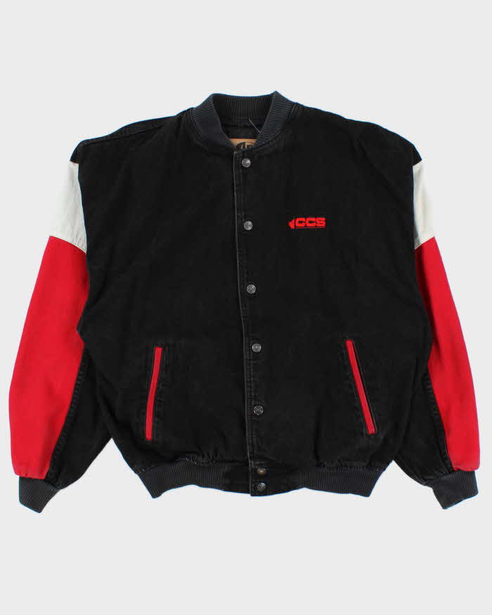 Vintage 1990s ID Wear Varsity Cotton Bomber Jacket - M