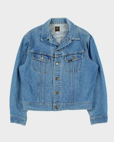 Vintage 1980s Lee Jeans Light Wash Denim Jacket - XL