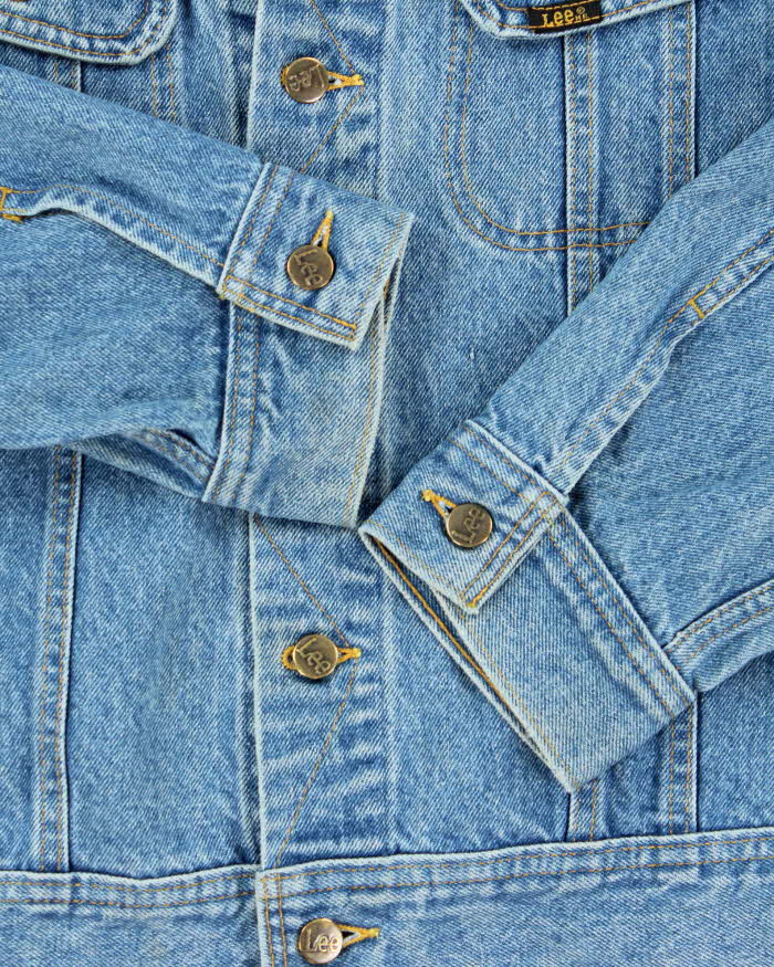 Vintage 1980s Lee Jeans Light Wash Denim Jacket - XL