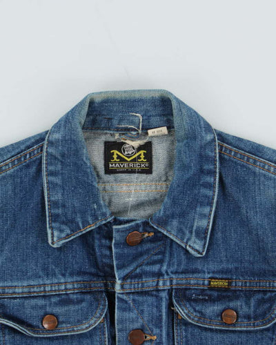 Vintage 1960s Wrangler Maverick Bluebell Denim Jacket - S