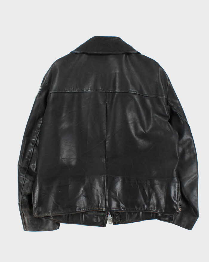 Vintage 1990s New York State Rochester Police Department Leather Jacket - XL