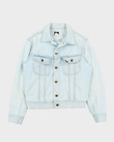 Vintage 1980s Lee Jeans Light Denim Patch Jacket - M
