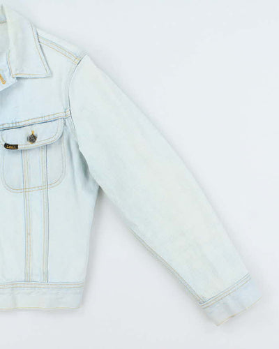 Vintage 1980s Lee Jeans Light Denim Patch Jacket - M