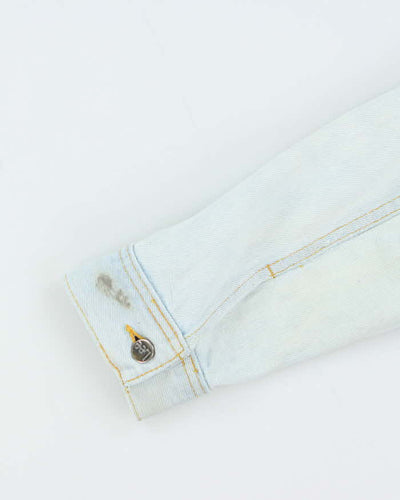 Vintage 1980s Lee Jeans Light Denim Patch Jacket - M