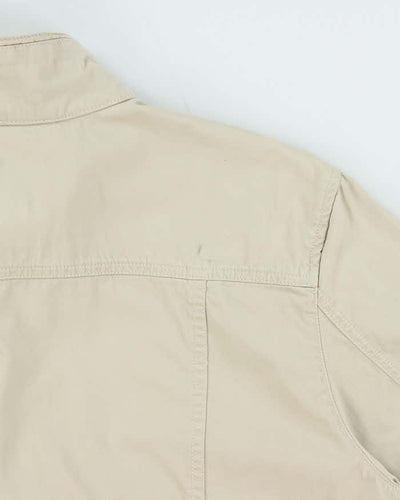 Vintage Y2K 00s Lacoste Metal Croc Cotton Zip Up Jacket - L