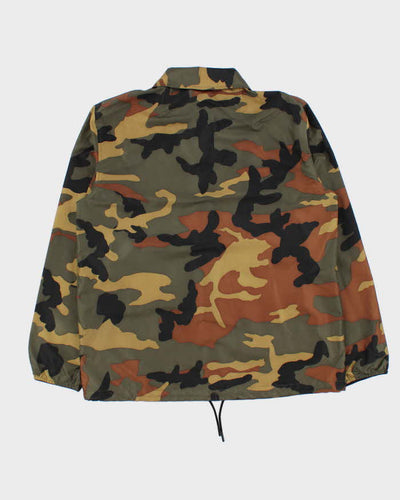 Vintage Herschel Lightweight Woodland Camouflage Snap Button Coach Jacket - S