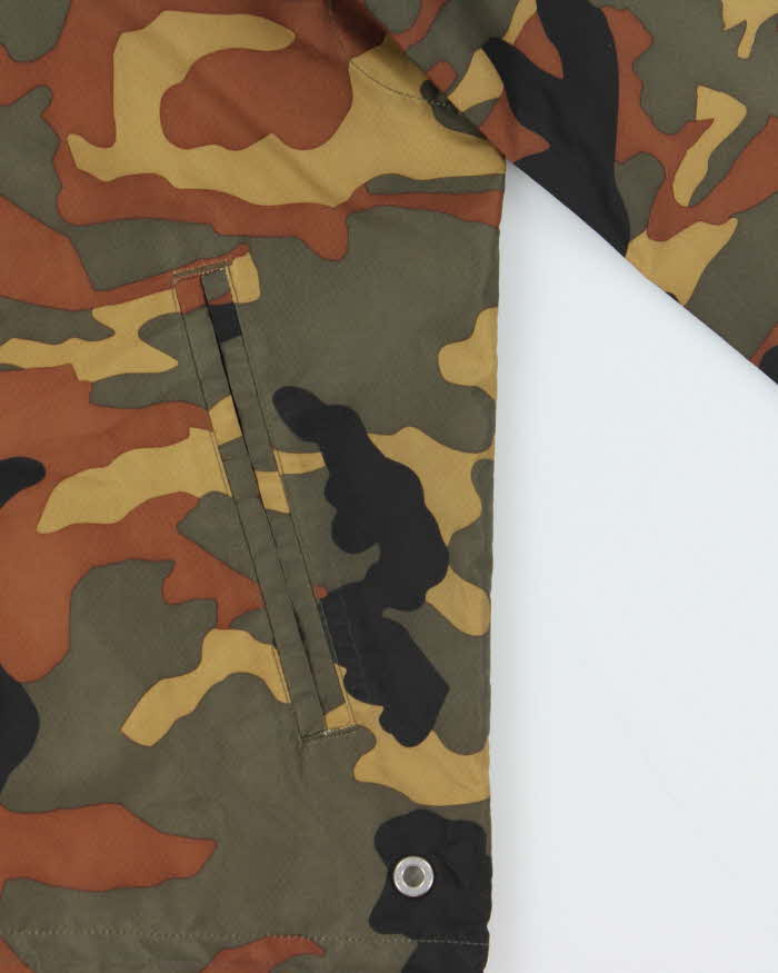 Vintage Herschel Lightweight Woodland Camouflage Snap Button Coach Jacket - S