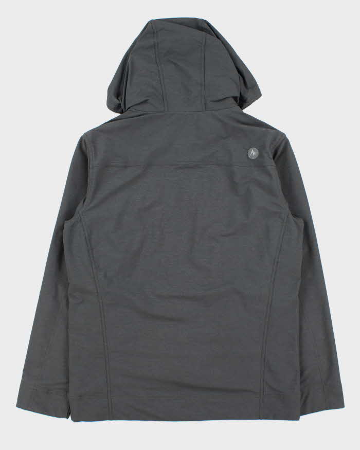 Vintage Grey Marmot Hooded Soft Shell Technical Jacket - L