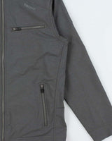 Vintage Grey Marmot Hooded Soft Shell Technical Jacket - L