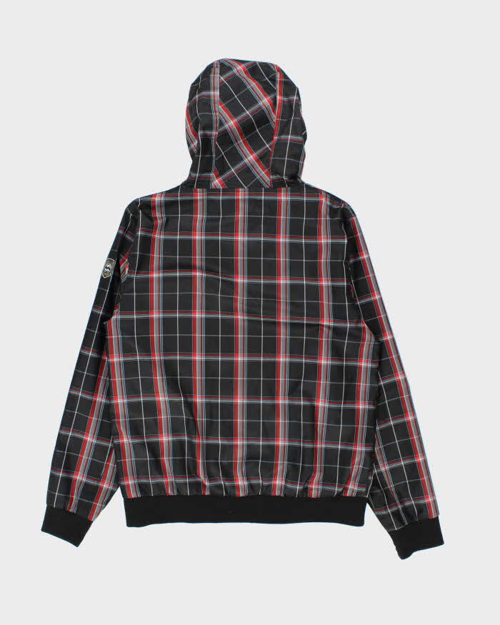 Vintage Y2K 00s Billabong Plaid Hooded Zip Up Jacket - L