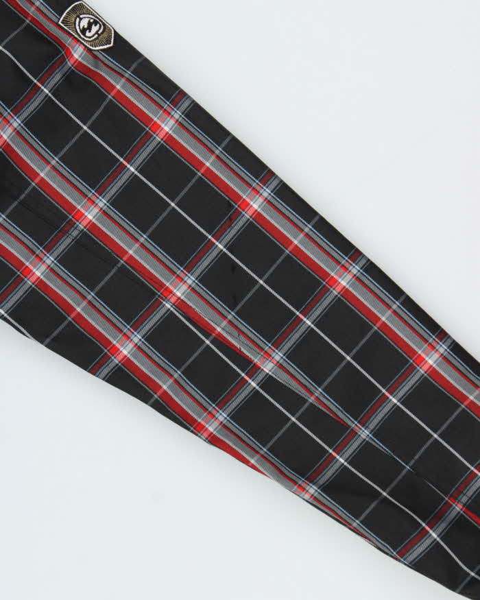 Vintage Y2K 00s Billabong Plaid Hooded Zip Up Jacket - L