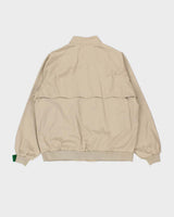 DSWT Vintage 1990s Izod Polycotton Beige Harrington Jacket - L