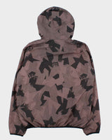 Vintage Y2K 00s Quiksilver Graphic Hooded Zip-Up Shell Jacket - L