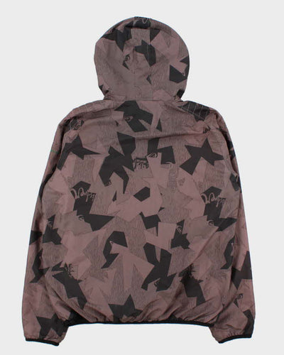 Vintage Y2K 00s Quiksilver Graphic Hooded Zip-Up Shell Jacket - L