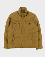 Vintage 00s Polo Ralph Lauren Khaki Western Style Down Filled Puffer Jacket - S