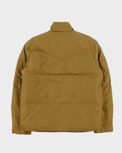 Vintage 00s Polo Ralph Lauren Khaki Western Style Down Filled Puffer Jacket - S
