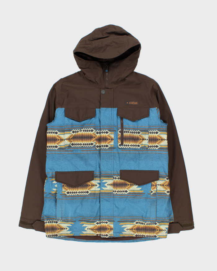 Vintage Burton DryRide Thermolite Navajo Hooded Ski Jacket - M