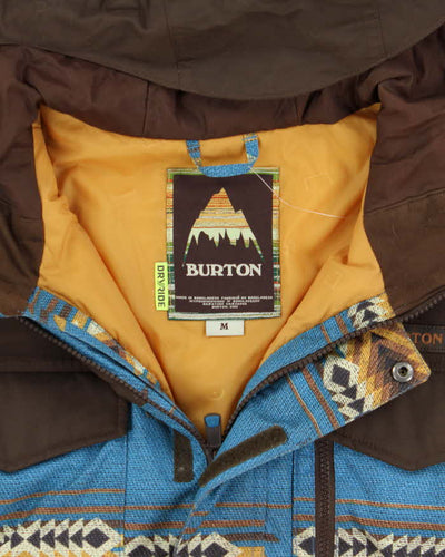 Vintage Burton DryRide Thermolite Navajo Hooded Ski Jacket - M