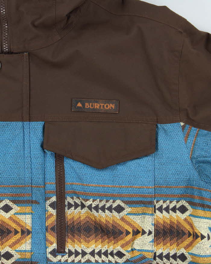 Vintage Burton DryRide Thermolite Navajo Hooded Ski Jacket - M