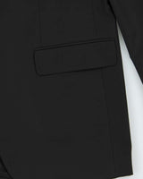 Vintage 00s Kenzo Black Pure Wool Single Breast Blazer - XXL