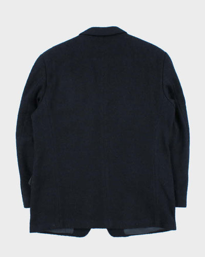 Vintage 00s Ermenegildo Zegna Navy Blue Swiss Made Wool Single Breasted Blazer - XL