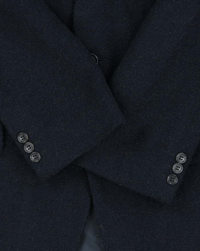 Vintage 00s Ermenegildo Zegna Navy Blue Swiss Made Wool Single Breasted Blazer - XL