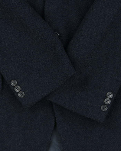 Vintage 00s Ermenegildo Zegna Navy Blue Swiss Made Wool Single Breasted Blazer - XL