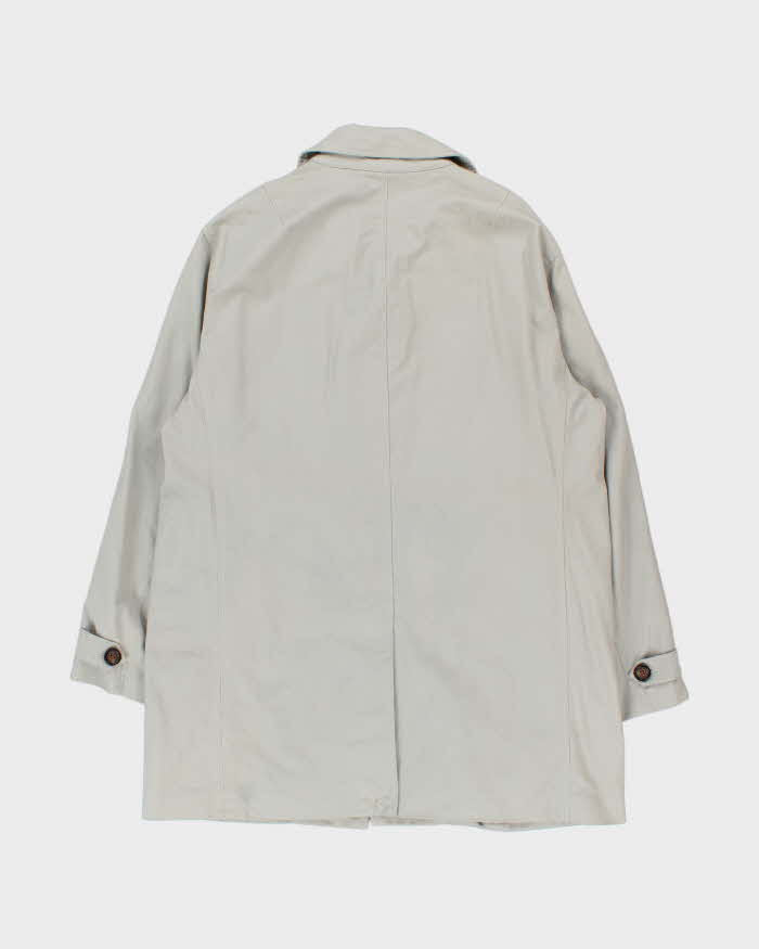 Vintage 1990s Tommy Hilfiger Beige Cotton Classic Mac - L