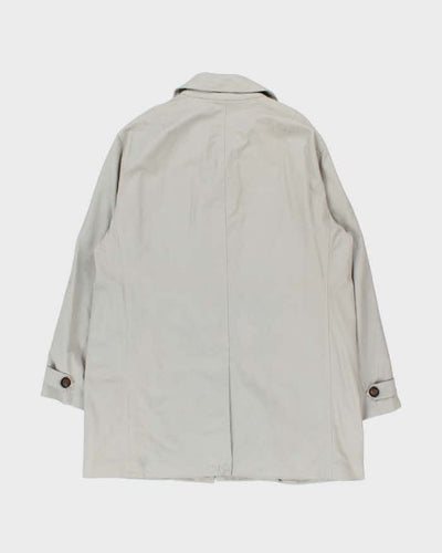 Vintage 1990s Tommy Hilfiger Beige Cotton Classic Mac - L