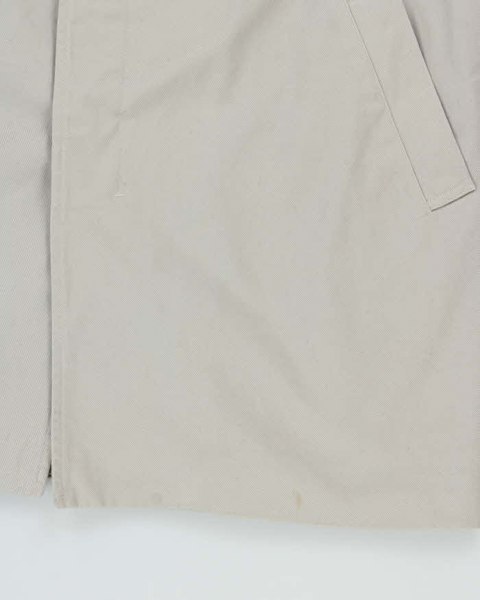 Vintage 1990s Tommy Hilfiger Beige Cotton Classic Mac - L