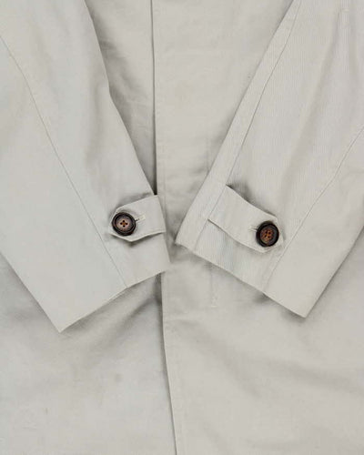 Vintage 1990s Tommy Hilfiger Beige Cotton Classic Mac - L